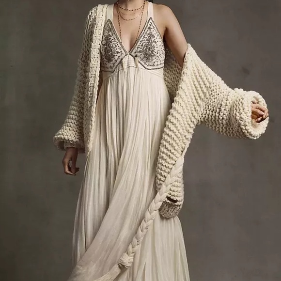 Anthropologie Dresses & Skirts - Anthropologie Zvezda Embellished Maxi Dress